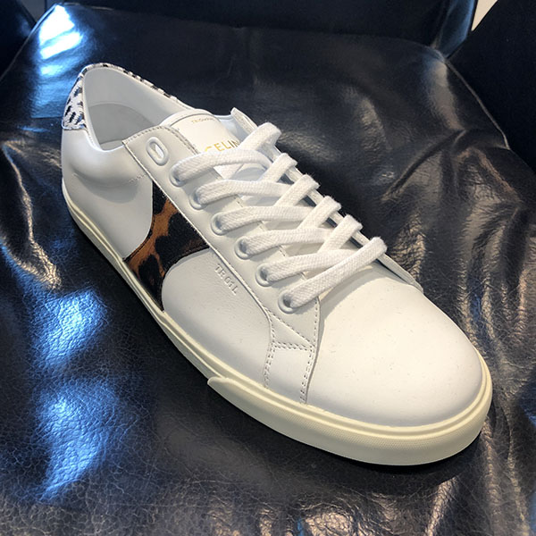 【CELINE スニーカー コピー】2019/20AW トリオンフ (White&Leopard)9090502